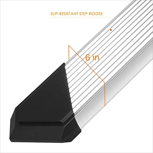 [Pair] 6 Inch Stainless Steel Running Boards Side Steps Nerf Bars Compatible With 04-14 Ford F150 Super Crew Cab #TOP2