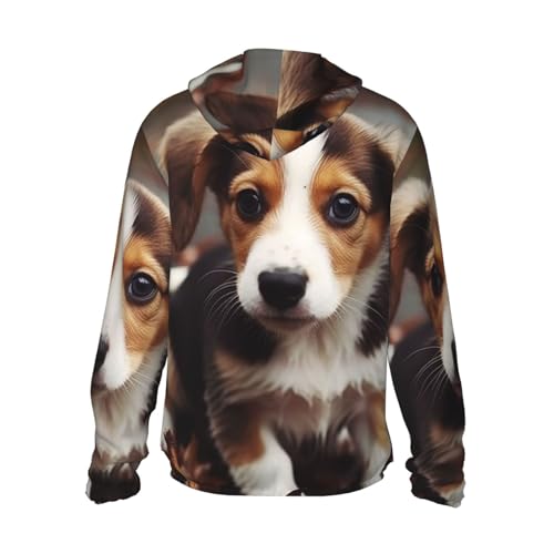 UPF 50+ Sun Protection Hoodie Jacket Cute Dog Rash Guard Shirts Lightweight Long Sleeve Sun Shirt3