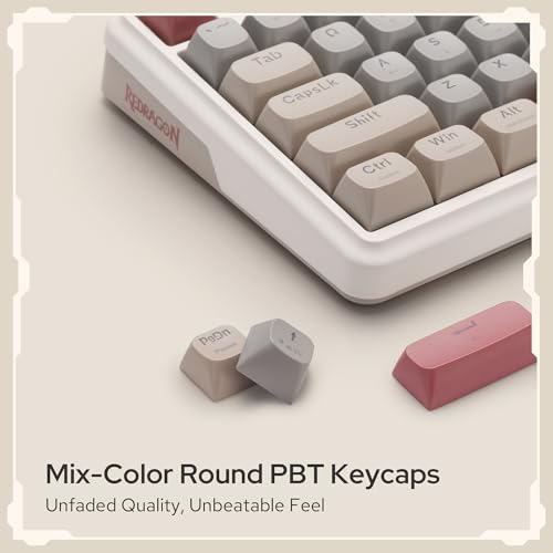 Image of Redragon K768 PRO 100 Keys Wireless Gasket RGB Gaming Keyboard, Massive 8000 mAh PBT Mechanical Keyboard w /Hot-Swap Socket, Dedicated Knob Control & 5-Layer Noise Dampening, Custom Yolk Linear Switch