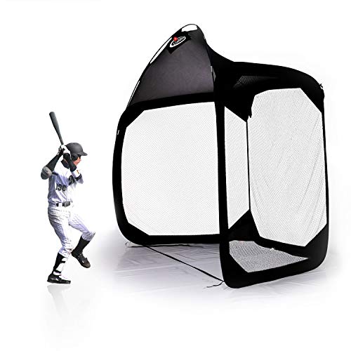 Gagalileo Screen Baseball Protective Screen Baseball Batting Cage Screen Backstop Net Baseball Practice Net with Carry Bag Baseball Practice Screens 11.5'(L) X6'(W) X9.6'(H) White Net