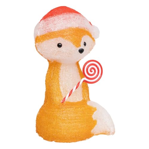 Feeric Lights et Christmas - Forme Acrylique extérieure Renard 30 LED Clignotantes h.30cm