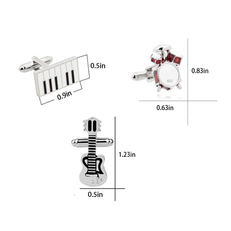 3 pares de mancuernas creativas para hombre en forma de tambor miniatura 2