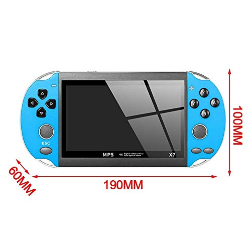 4000+ games 32G ROM X7 PSP console handheld game machine 4.3\\ ps4 Portable Consoles (Blue) - Thumbnail 6