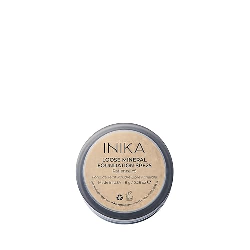 Miniatura 5 de INIKA Base de maquillaje mineral orgánica en polvo con SPF 25, maquillaje vegano, aspecto natural, cobertura construible, resplandor y brillo