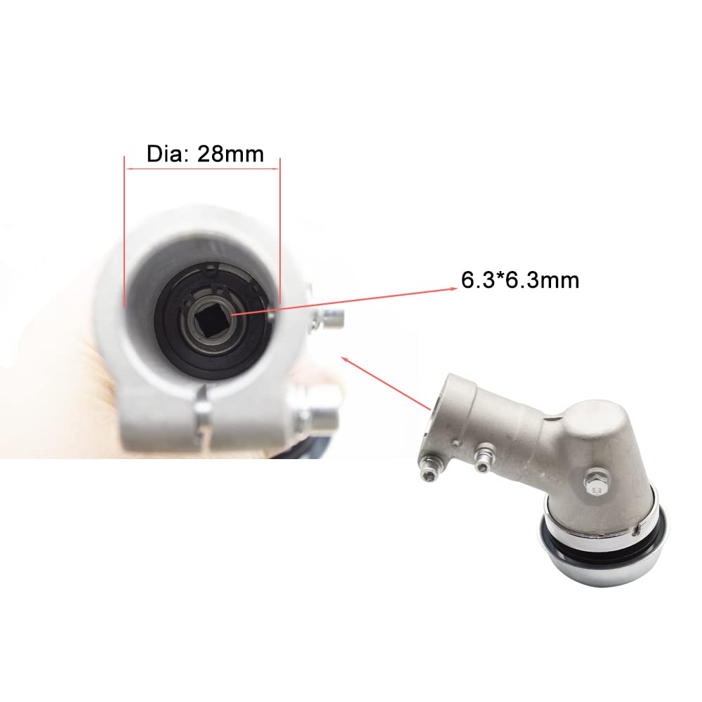 Cabezal de Engranaje Apto for desbrozadora Husqvan 143RII 236R 243R 243RJ 253R 253RJ 543RS 553RS