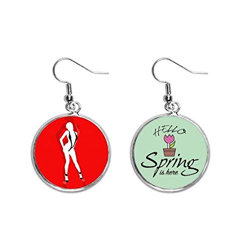 Pendientes de primavera largos pendientes bikini mujer joyas colgantes