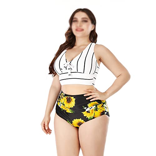 Bikinis de taille plus raffinés et ensemble de maillot de bain à taille haute premium