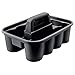 Rubbermaid Commercial Products Deluxe Carry Caddy for Take-Out Coffee/Soft Drinks, Postmates/Uber Eats/Food Delivery, Cleaning Products, Sports/Water Bottles, Black