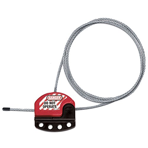 Master Lock S806CBL3 Adjustable Cable Lockout with 5/32" x 3 Foot Cable