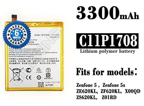 Image of Original C11P1708 Battery for Asus Zenfone 5 5Z ZE620KL Zenfone 5Z / ZE620KL X00QD ZS620KL Z01RD Battery with 6 Months Warranty*** (K000271)