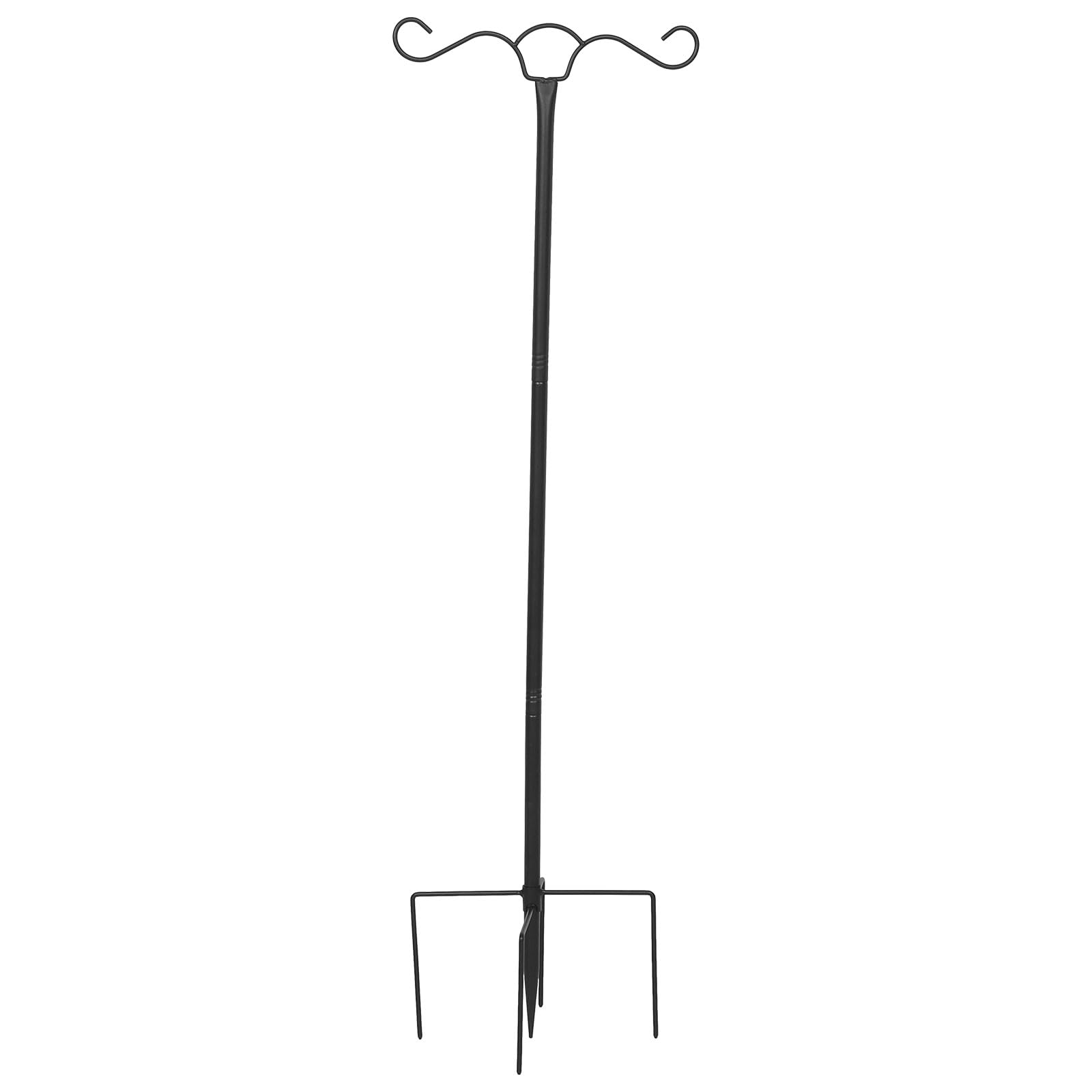 Palo per Luci da Esterno Ganci da Pastore Supporto per Piante Sospese e Mangiatoie per Uccelli Metallo Resistente alle Intemperie Base a Cinque Artigli per Giardino Patio e