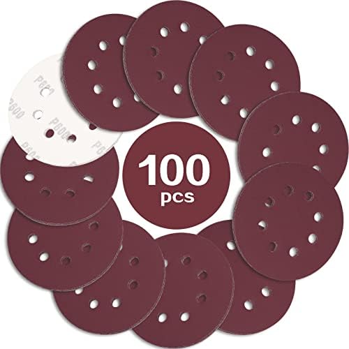 STEBRUAM Hook Loop Backing Pad Replacement,125mm/5 Inch 8 Hole Painted Surfaces and Fillers,Sander Replacement Parts for Orbit Orbital Sander and All Oscillating Tools