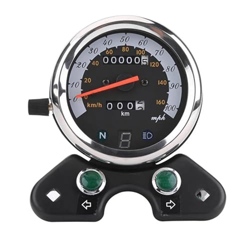 Tachymètre compteur vitesse moto LED avec jauge numérique et écran anti-reflet