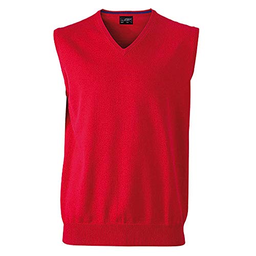 Preisvergleich Produktbild Klassischer Herren Baumwoll-Pullunder L,Red