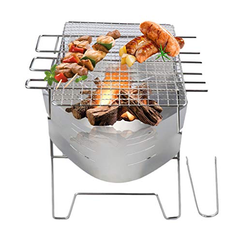Poêle à bois en acier inoxydable durable pour barbecue nomade - 6