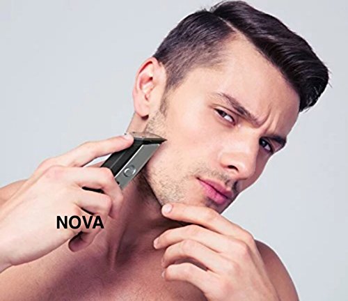 Image of Nova NHT-1045 Rechargeable Cordless Beard Trimmer for Men (Black) & Nova NHT - 1047 Pro Skin Advance Rechargeable Cordless Beard Trimmer for Men(Black)