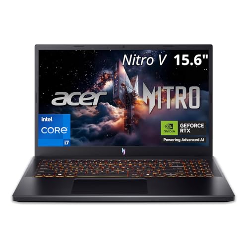 Image of Acer Nitro V 15 Gaming Laptop | 15.6 inch FHD IPS 165Hz | Intel Core i7-13620H | NVIDIA GeForce RTX 5060 | 16GB DDR4 RAM | 512GB Gen4 SSD | Backlit Keyboard | Wi-Fi 6E | Thunderbolt 4 | HDMI 2.1 | Black