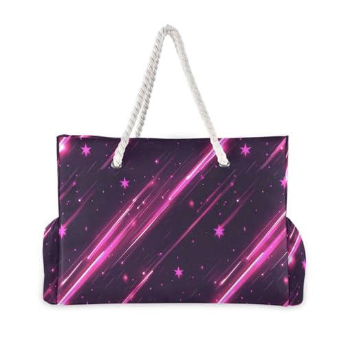 Peach Meteor Sandproof Womens Large Tote with side pocketes Travel Bag Beach Sports Handbag for Pool Gym Grocery Travel2