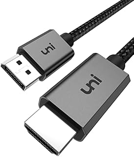 uni DisplayPort to HDMI Cable 4K for PC Laptop Monitor 1M,[Aluminum Shell, Nylon Braid] High Speed DP to HDMI Cable Directional Compatible with HP, DELL, GPU, AMD, NVIDIA etc
