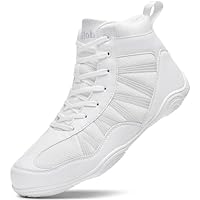 situkeke Scarpe da Boxe da Uomo Scarpe da Wrestling da Combattimento Antiscivolo Traspirante Scarpe Combat Boxers Competizione di Allenamento Scarpe da Pugilato Unisex Bianco 41 EU