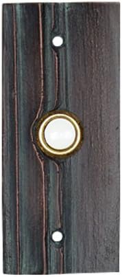 Hawk Hill Hardware BP56BI Cedar Door Bell, Black Iron