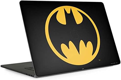 Skinit Decal Laptop Skin Compatible with MacBook Pro 15-inch with Touch Bar (2016-19) - Officially Licensed Warner Bros Batman Logo Design