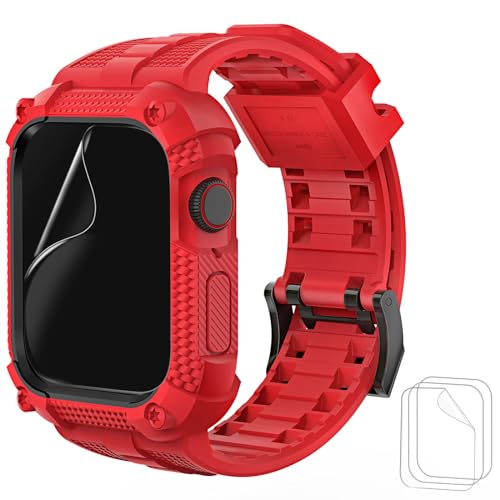 Ya en manzanajugosa.com: Wristitani compatible con Apple Watch Correa 40mm 44mm 41mm 45mm 49mm Ultra Sport pulsera, cubierta protectora robusta con protector de pantalla pulsera de repuesto para iWatch Series 9 8 7 Se 6 5 4
