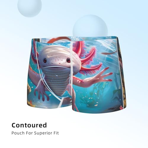 Boys' Cotton Boxer Brief Soft Underwear-Cute Underwater Axolotl4