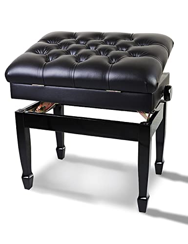TEmkin Banc de Piano d’artiste en Cuir, Tabouret de Piano Solo avec Compartiment de Rangement et Coussin rembourré, 60 x 40 x 50-60 cm - Les Beatles, Paul McCartney, John Lennon, RIngo Starr, George Harrison TEmkin Banc de Piano d'artiste en Cuir, Tabouret de Piano Solo avec Compartiment de Rangement et Coussin rembourré, 60 x 40 x 50-60 cm