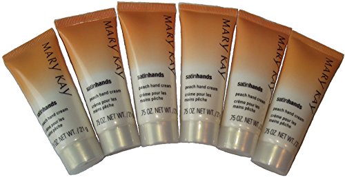 Mary Kay Peach Satin Hands Hand Cream Travel Mini Size Set of 6