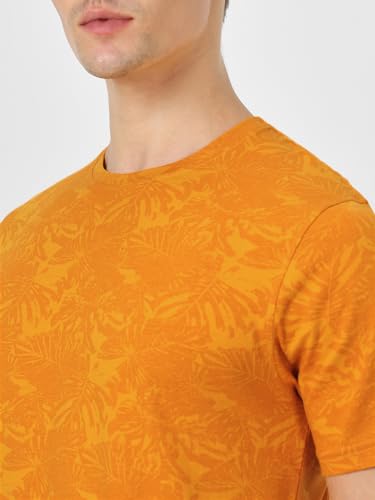 Image of Urbano Fashion Men's Printed Half Sleeve Slim Fit Cotton T-Shirt