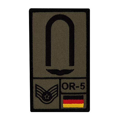 Café Viereck ® Unteroffizier Luftwaffe Bundeswehr Patch - Gestickt mit Klett – 9,8 cm x 5,6 cm (Oliv) Café Viereck ® Unteroffizier Luftwaffe Bundeswehr Patch - Gestickt mit Klett – 9,8 cm x 5,6 cm (Oliv)