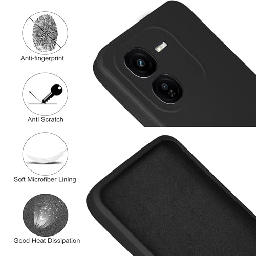 Image of Jkobi Back Cover Case for Vivo IQOO Z9x 5G (Matte Finish Silicone with Inside Fiber Cloth)