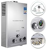 warmwasserspeicher gas camping  VEVOR 10L LPG Warmwasserbereiter Gas Propangas Durchlauferhitzer Warmwasserbereiter Boiler Warmwasserspeicher Tankless Instant mit Duschkopf und LCD Display