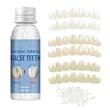 Tooth Repair Kit，Temporary Natural Shade for Filling The Gap, Moldable Thermal Beads Replacement Kit Replace The Missing or Broken Tooth-6PCS-3Colors