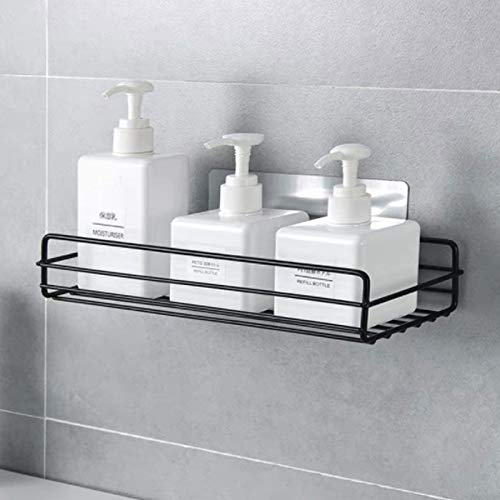 SUKHAD Metal Wall Mounted Self Adhesive Bathroom Self Storage Shampoo