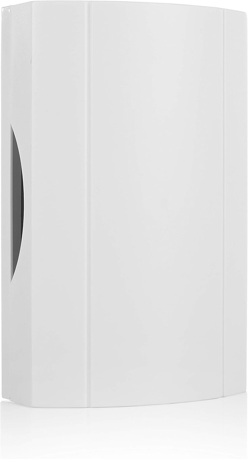 BYRON Wired Door Bell Push Button – Simple Design – Compatible with Most Chimes – Easy Installation with E4ALL Thankyou card (DBW23082-776)