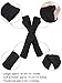 Bememo 3 Pairs Arm Warmers Long Fingerless Gloves Knit Wrist Warmers with Thumb Hole Open Finger Arm Socks for Women Adult(Black, White, Dark Gray)