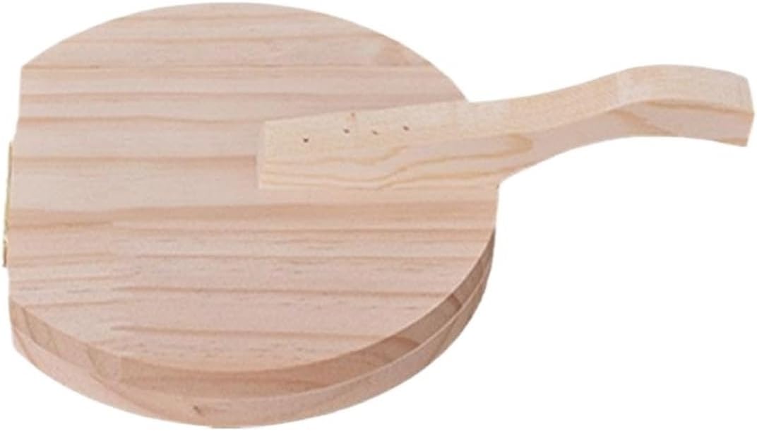 Wooden Dumpling Press Tool Manual Dough Roller Round Square Shape Corn Tortilla Skin Bun Kitchen Baking