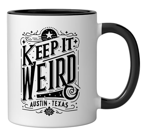 Taza de cerámica Keep Austin Texas Weird 11 oz miniatura 2
