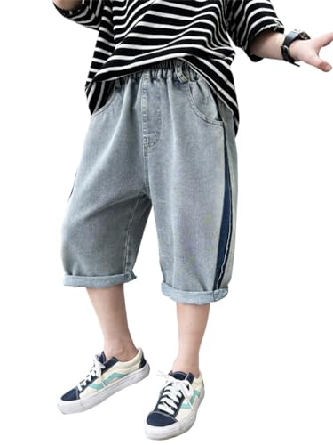 [BLZXIAN] �L�b�Y �n�[�t�p���c �j�̎q �� �f�j���p���c ���C�h �V���[�g�p���c �W���j�A ���Y�{�� �q���� �{�g���X ���� 5���� �S���E�G�X�g �|�P�b�g ���i�� �w�� �W���j�A �{�[�C�Y �ʊw �t �H �� 110-160cm (�u���[,130