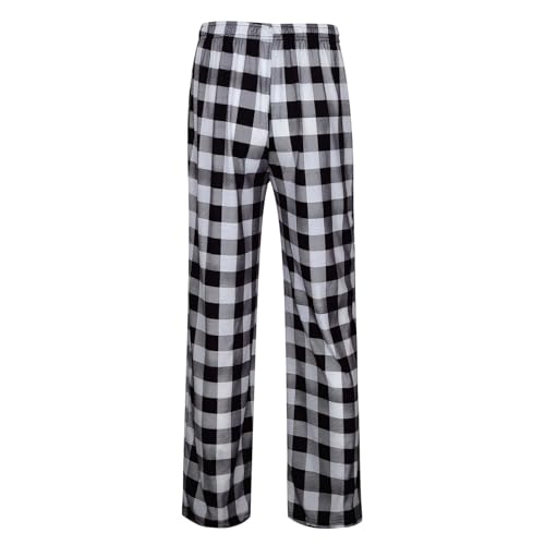 Mens Pajama Pants With Pockets Pj Bottoms Fall Plaid Lounge Pants Baggy Lightweight Pj Pants For Men Comfy Sleepwear3