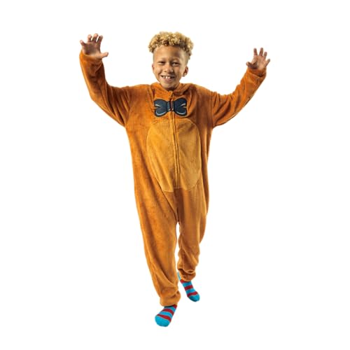 Bioworld Five Nights At Freddy's Freddy Fazbear Youth Kigurumi com capuz - 10, Fnf Fazbear marrom,