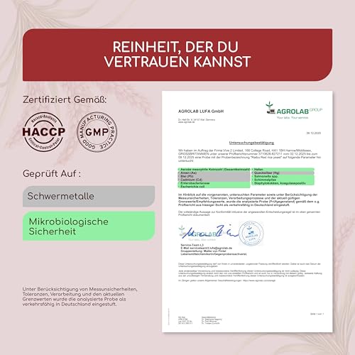 Roter Reis (Red Rice) Kapseln mit 2,96 mg Monacolin K & 50 mg Coenzym Q10 pro Kapsel - Fermentierter Roter Reis aus Monascus purpureus - Vegan, hochdosiert, laborgeprüft - 120 Stück