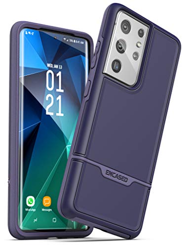 Capa Encased Rebel Series projetada para Samsung Galaxy S21 Ultra, capa protetora resistente para te