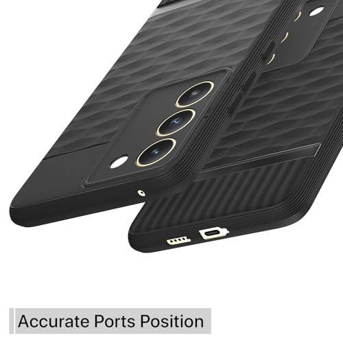 Image of Pikkme Back Cover for Vivo T3 5G / Vivo Y200e 5G Camera Protection 3D Hexa Cube Design Silicone Protective Bumper Case (Black)