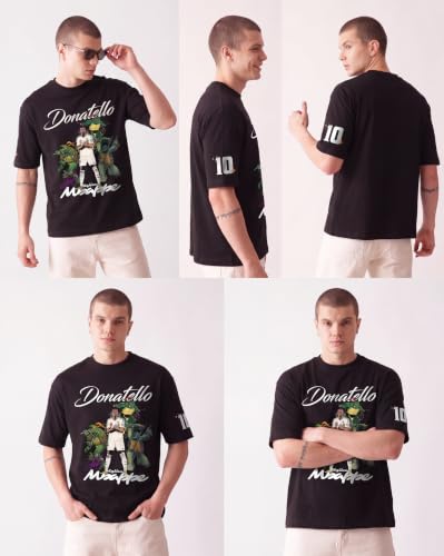 Image of Unisex Cotton Football Graphic Print Oversized Fit T-Shirt