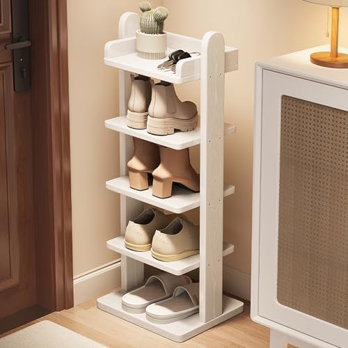 Shoe Storage Cabinet Cabinets Hallway Slim Cupboard Cupboards Hallways Slimline，Space-Saving Wooden Shoe Rack with Removable Shelves - Stylish Entryway Storage for Shoes, Boots, and Accessor