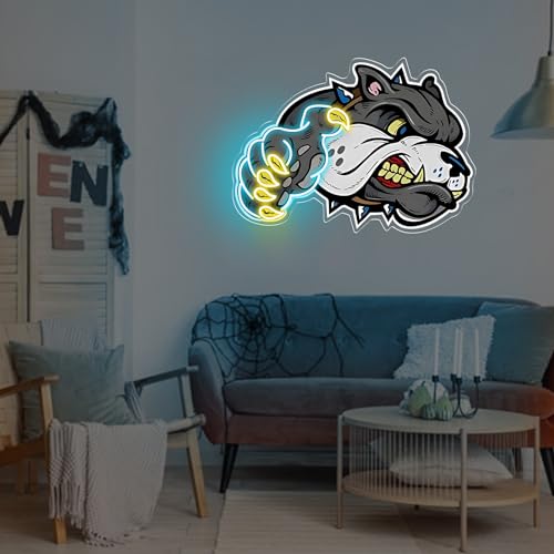 Image of Dog's Paw Cool Stuff for Boys Room,Neon Lights for Bedroom,Bar Decorations for Home,Neon Signs for Wall Decor,Led Signs for Bedroom Wall,Sports Room Decor