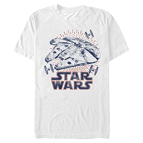 Star Wars Falcon Rays t-shirt homme col rond imprimé geek